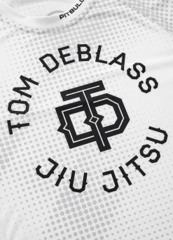 TOM DEBLASS DOT Long Sleeve White Rash Guard