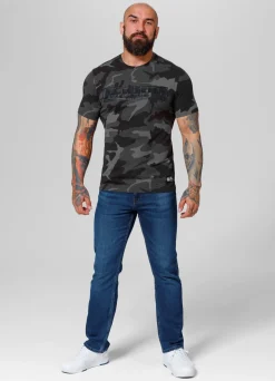 T-Shirt Slim Fit Classic Boxing - All Black Camo