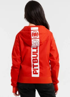 Women's hooded jacket Aaricia Hilltop - Flame red