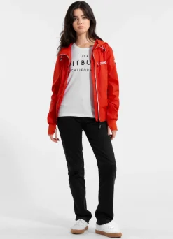 Women's hooded jacket Aaricia Hilltop - Flame red