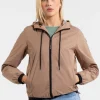Women's hooded jacket PRIMOSA - Dark Sand