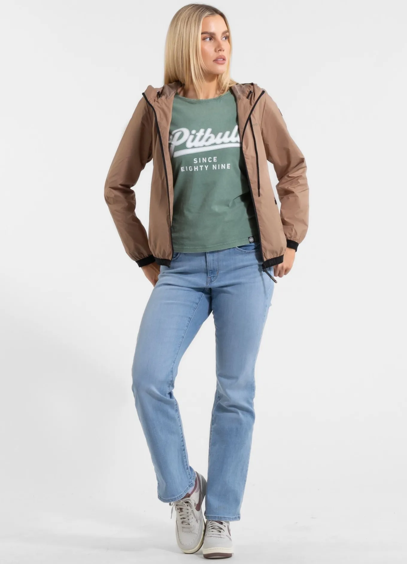 Women's hooded jacket PRIMOSA - Dark Sand