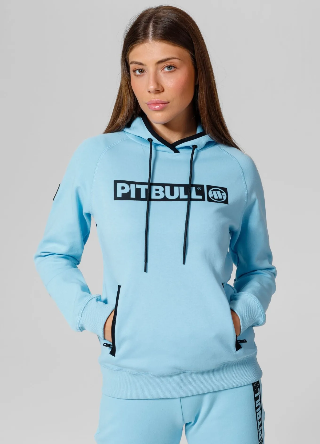 Women's hoodie Georgia - Baby blue