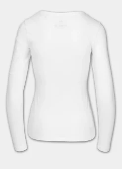 Women's longsleeve Slim Fit USA CAL - White