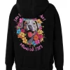 Women's Oversize Hoodie Happy-Pit - Black
