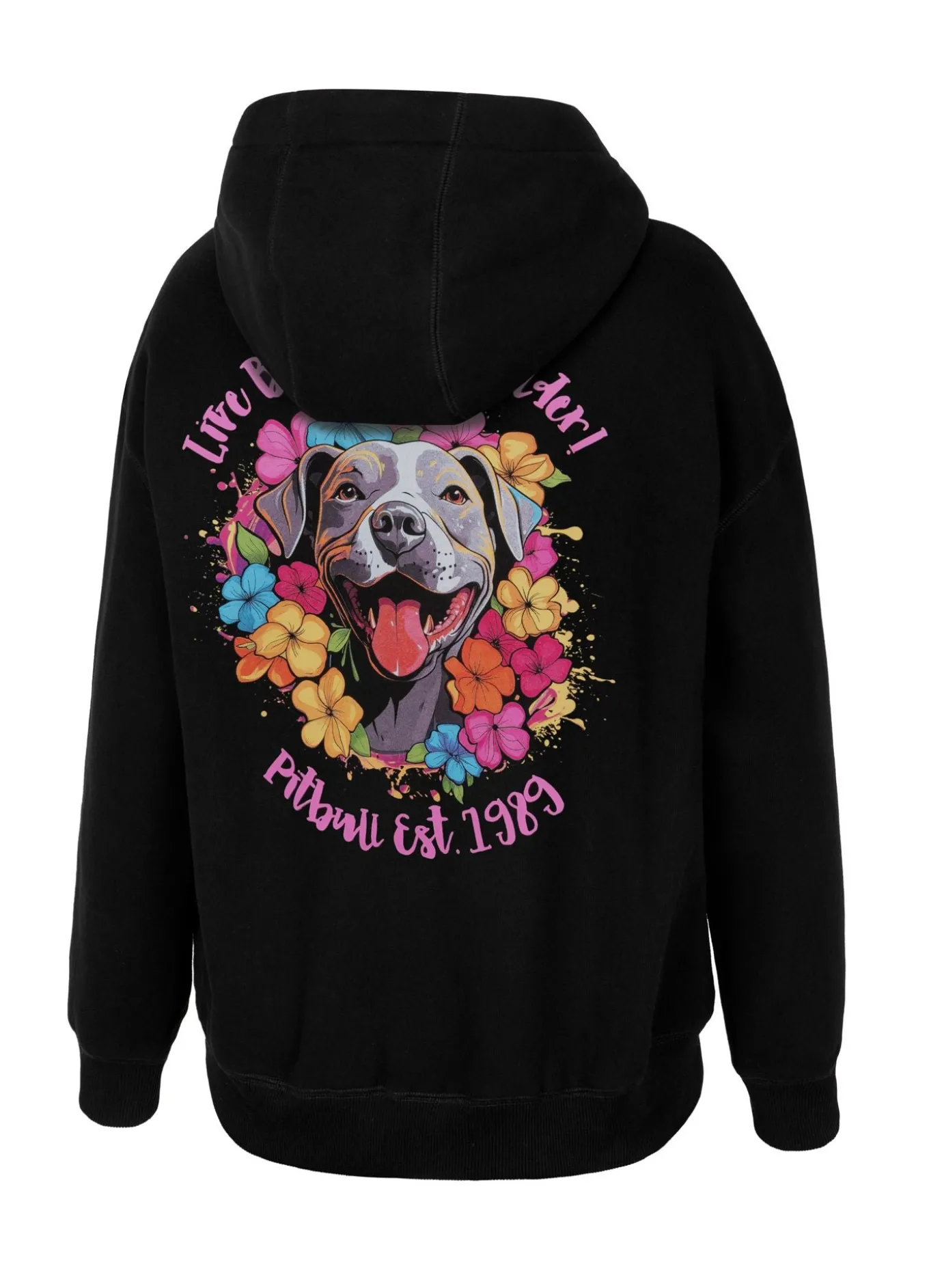Women's Oversize Hoodie Happy-Pit - Black