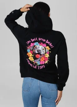Women's Oversize Hoodie Happy-Pit - Black