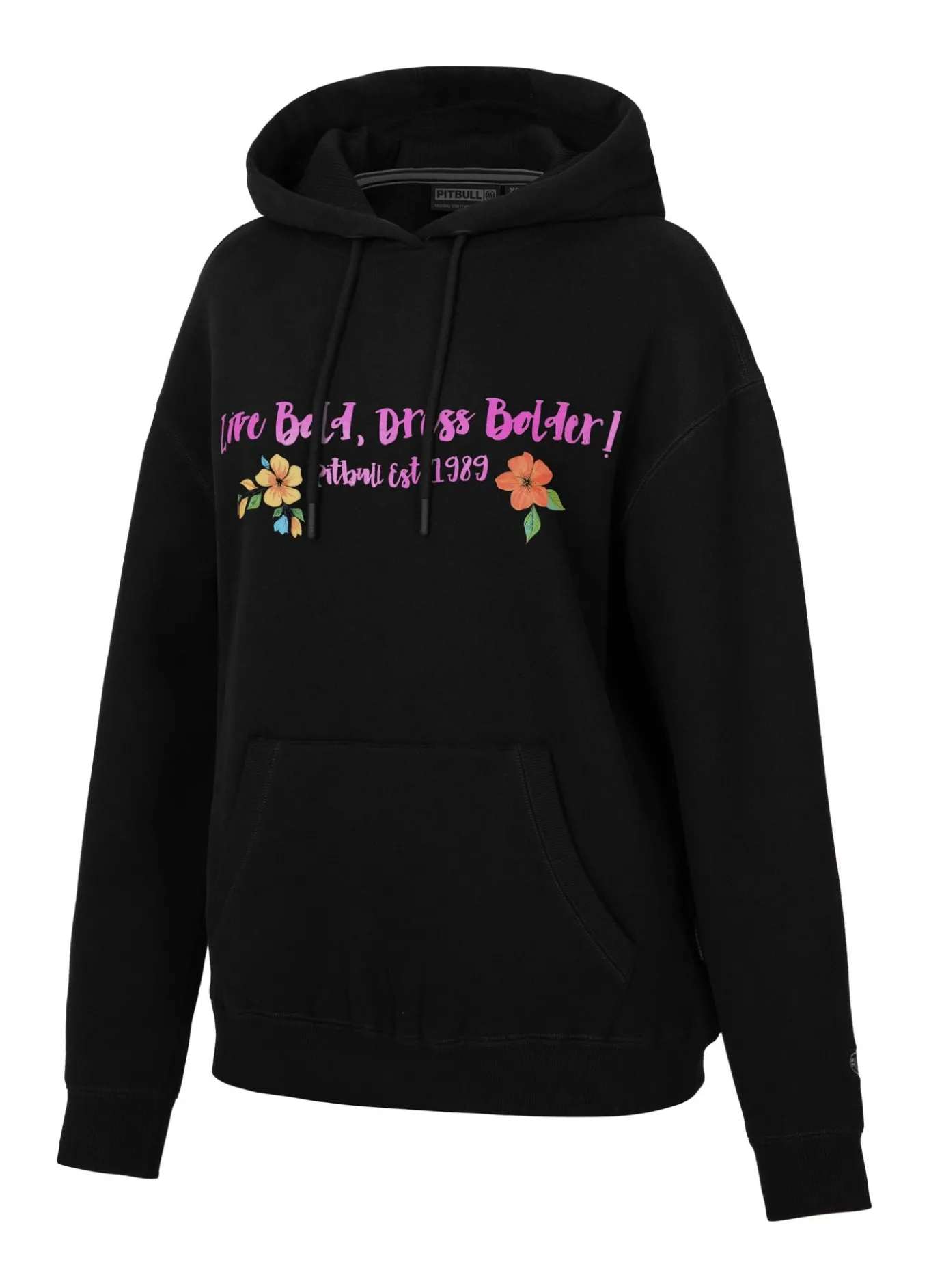 Women's Oversize Hoodie Happy-Pit - Black
