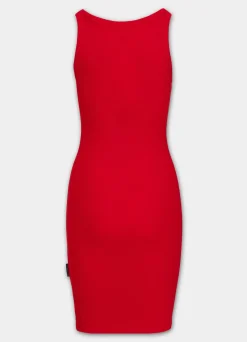 Women's Sports dress Rib LAYLA - Red