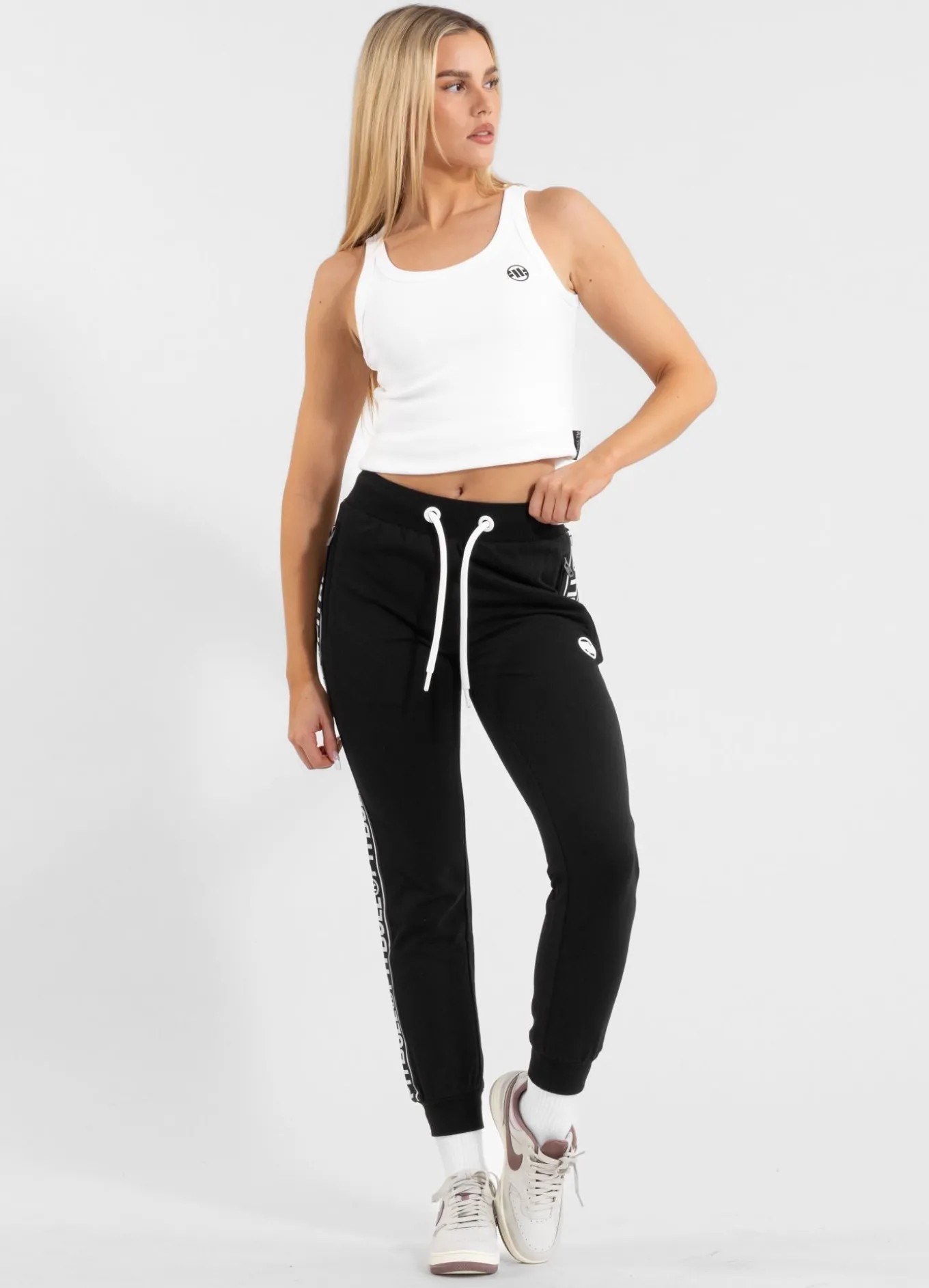 Women's sweatpants French Terry Judith - Black