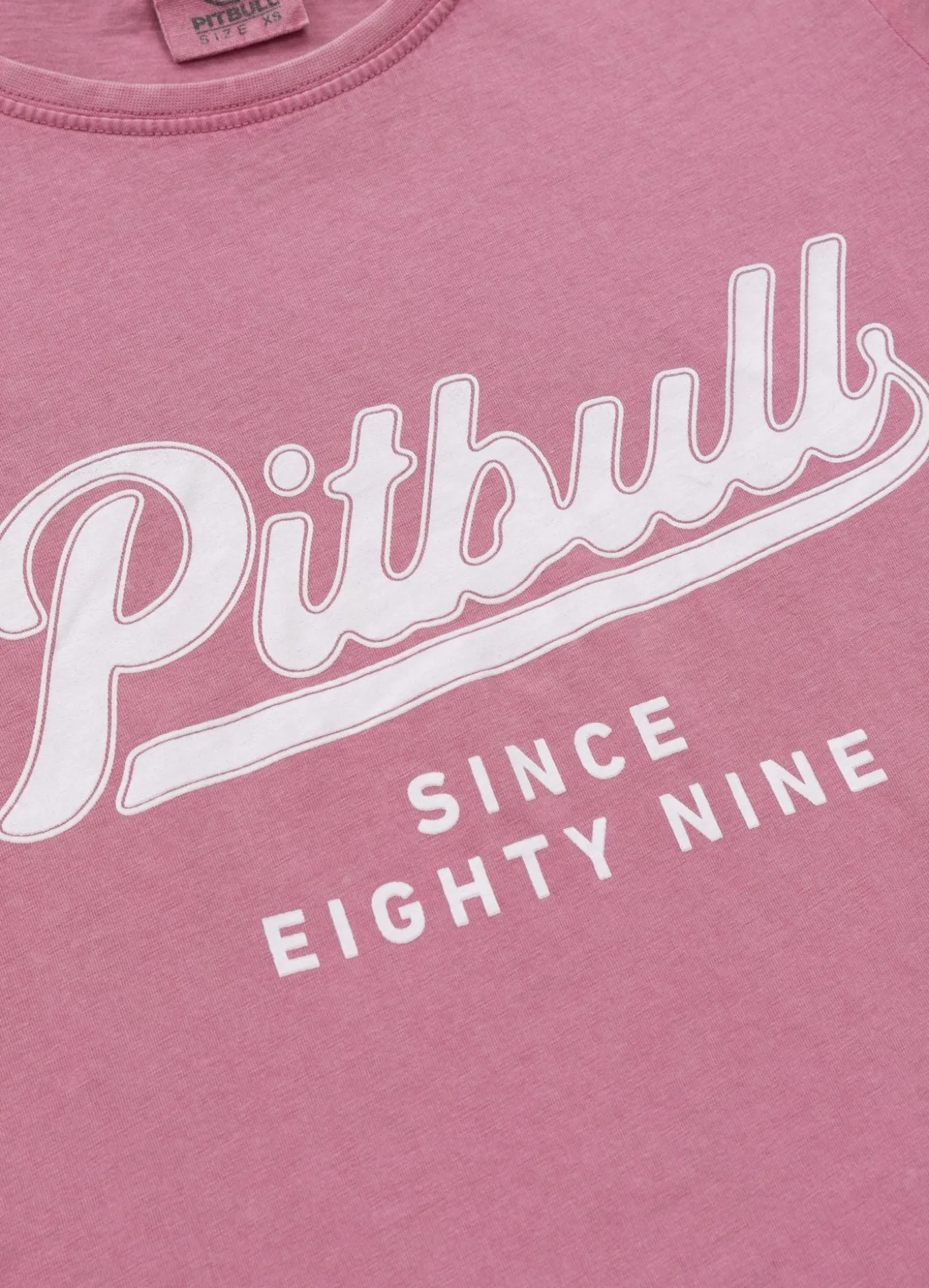 Women's T-Shirt Denim Washed ANGEL LOGO - Pink