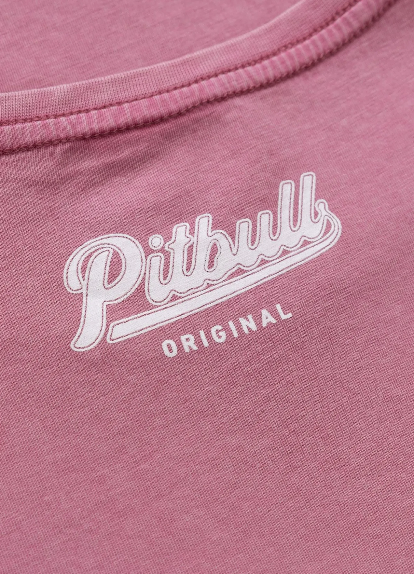 Women's T-Shirt Denim Washed ANGEL LOGO - Pink