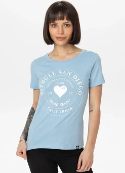 Women's T-Shirt HEARTIE - Light blue