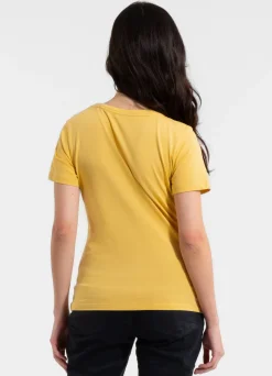 Women's T-Shirt HEARTIE - Pale yellow