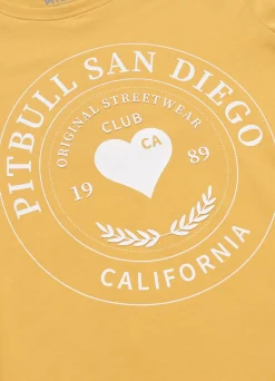 Women's T-Shirt HEARTIE - Pale yellow