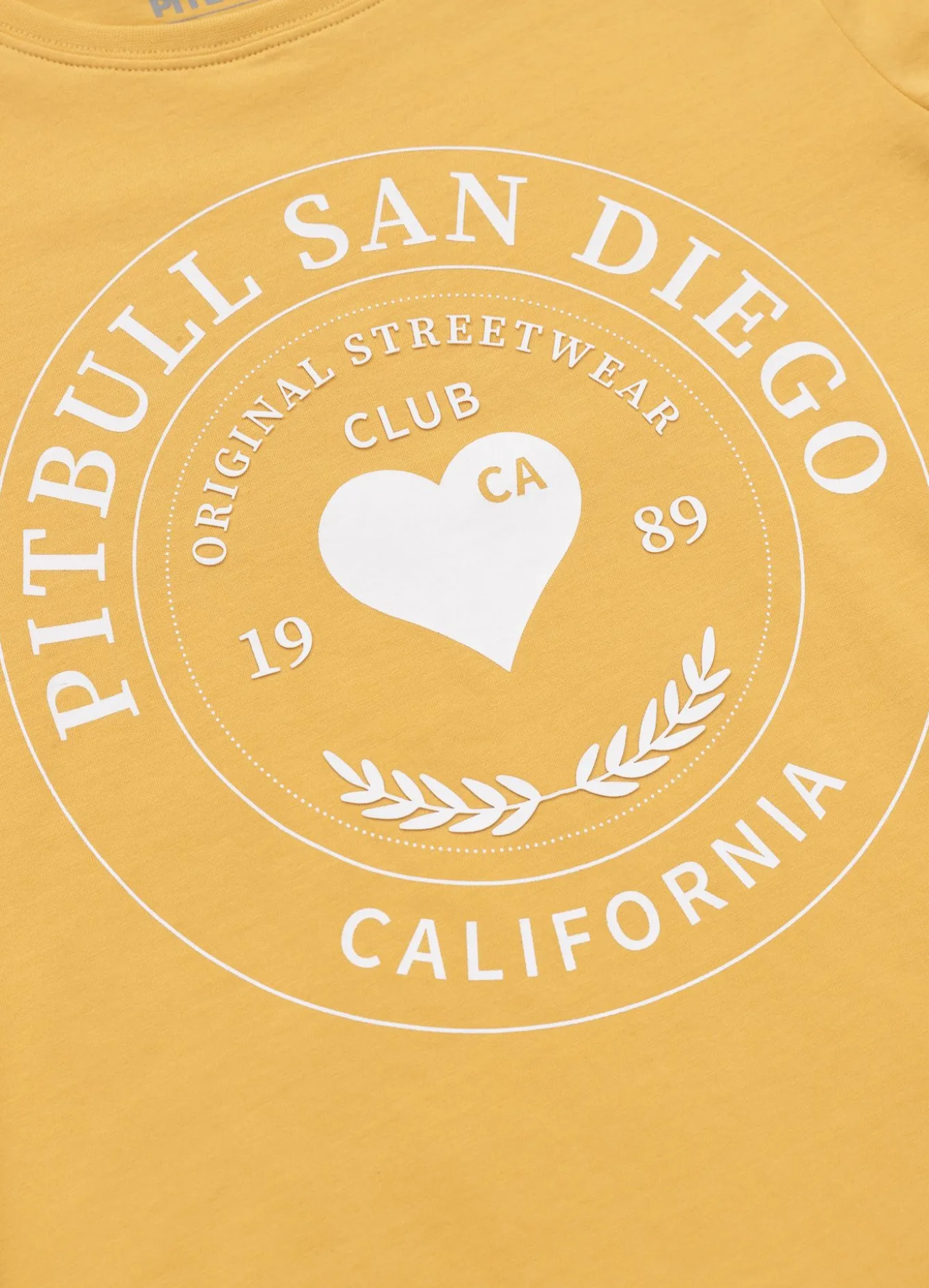 Women's T-Shirt HEARTIE - Pale yellow