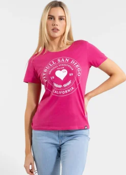 Women's T-Shirt HEARTIE - Rasberrry