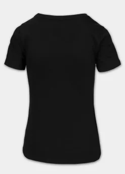 Women's T-Shirt SUNGLASSES DOG - Black