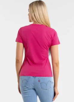 Women's T-Shirt SUNGLASSES DOG - Raspberry
