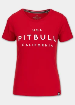 Women's T-Shirt USA CAL - Red