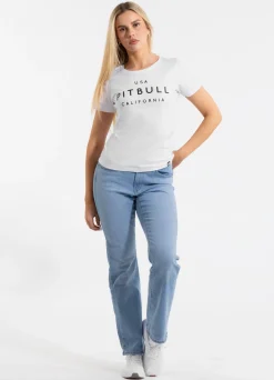 Women's T-Shirt USA CAL - White