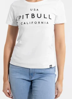 Women's T-Shirt USA CAL - White
