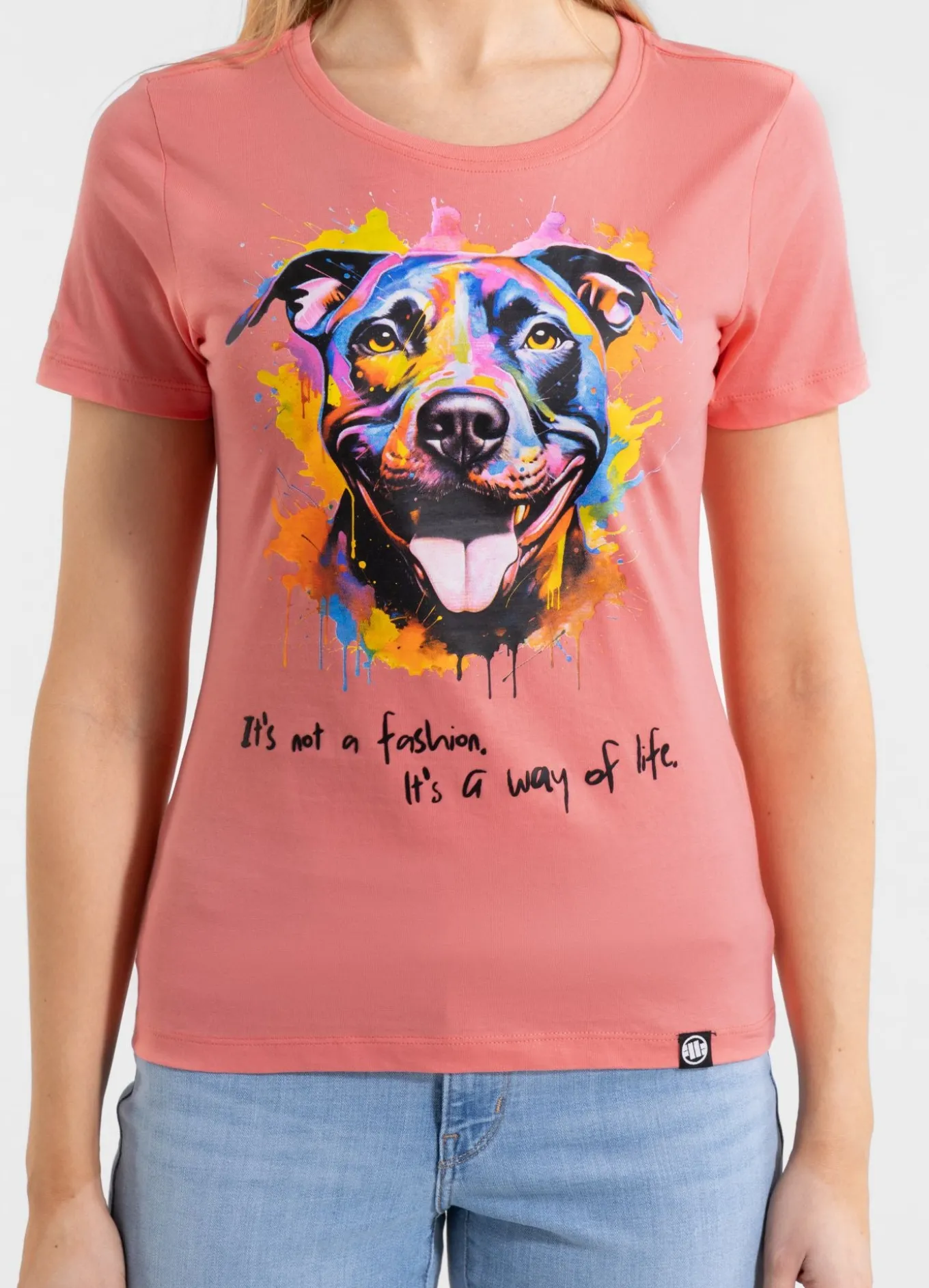 Women's T-Shirt WATERCOLOR - Coral