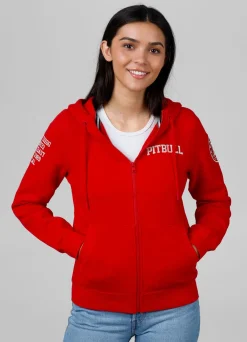 Women's zip-up hoodie French Tyrian