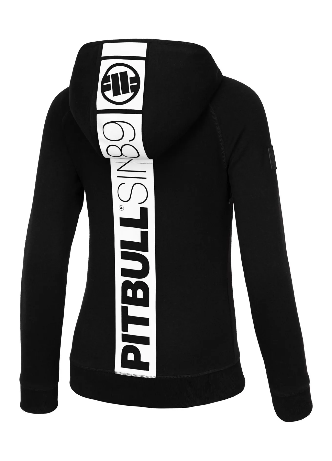 Women's zip-up hoodie Fuchsia - Black