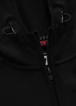 Women's zip-up hoodie Fuchsia - Black/Black