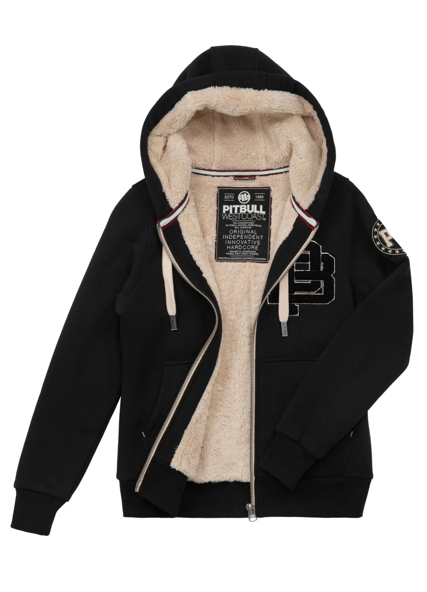 Women's zip-up hoodie Sherpa Ruffina
