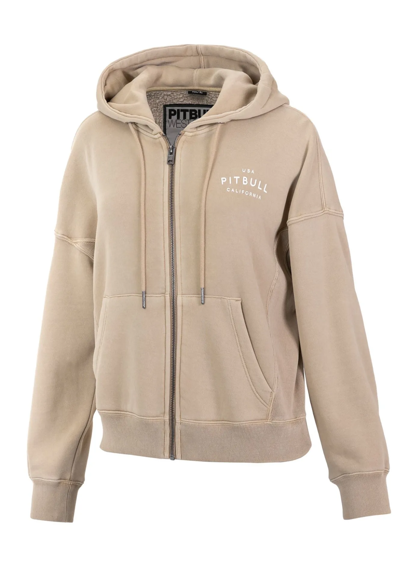 Women's zip-up hoodie Washed Manzanita